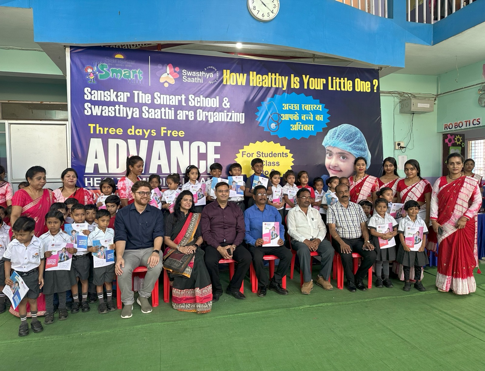 Screening camp at Sanskar School